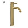 Brushed Gold Stainless Steel Basin Faucet Luxury Bathroom Washbasin Hot And Cold Water Mixed Tap Single-Handle Sink Mixer Tap