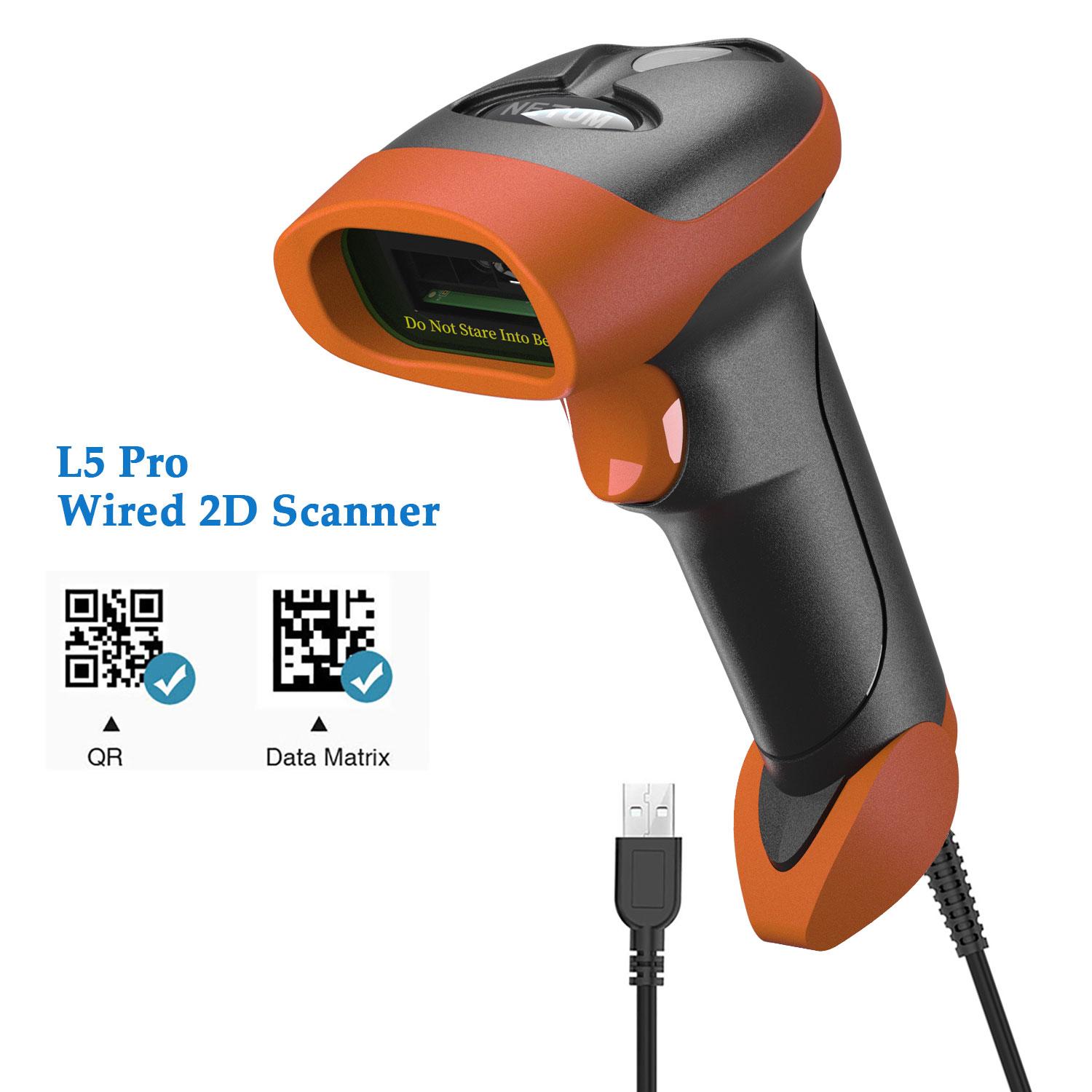 

NETUM L8BLPro Blueooth Wireless QR Barcode Reader PDF417 Automatic Sensing for Pos Scanning