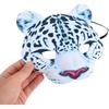 Leopard Mask Halloween Costume Zoo Animal Masks Halloween Eva Mask Snow Leopard Animal Mask Easter Carnival Party Masquerade Half Face Mask Halloween