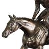 Western Cowboy Statue Single Horse Riding Figurine Desktop Collection Artwork Horseback