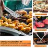 35-teiliges BBQ-Grillzubehör-Set, Robuste Grillwerkzeuge für Camping im Freien, Grillgeschenke zum Vatertag, Männer Väter, Grillbesteck-Set
