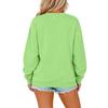 Women's Christmas Print Sweatshirt, Casual Crewneck Long Sleeve Loose Fit Pullover