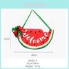 Charming Summer Watermelon Wooden Door Hanger With Bow For Welcoming Guests