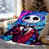 The Nightmare Before Christmas Pattern Blanket for Home Decoration, Bed, Sofa, Car Travel, Camping, Suitable for All Seasons, Birthday Christmas Gift