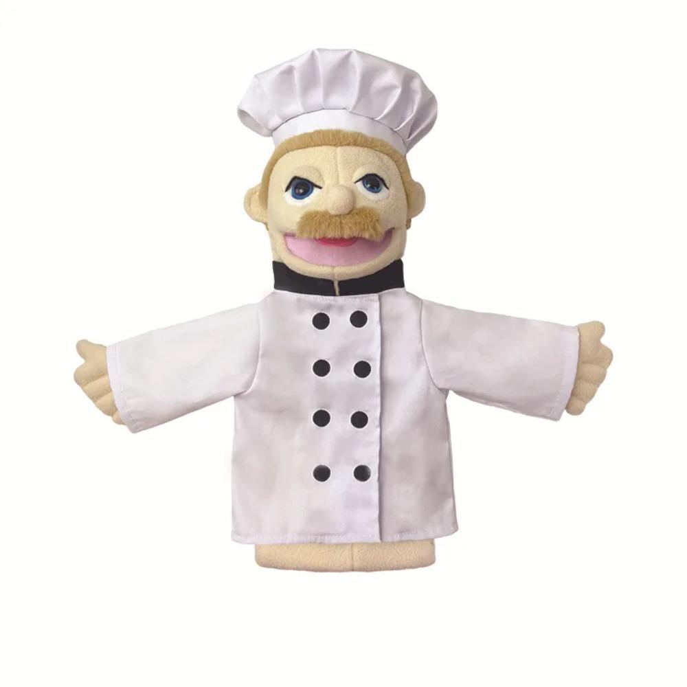 Profession Puppet Cartoon Professional Series Plush Toy Job Doctor Teacher Worker Famer Police Cosplay Kindgarten Role Play Gift