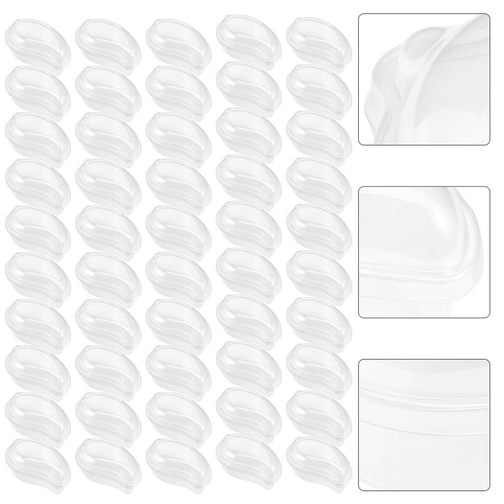 50 Pcs Cake Boxes Packing Mango Shaped Cupcake Case Holder Christmas Packaging Bakery Candy Food Crisper