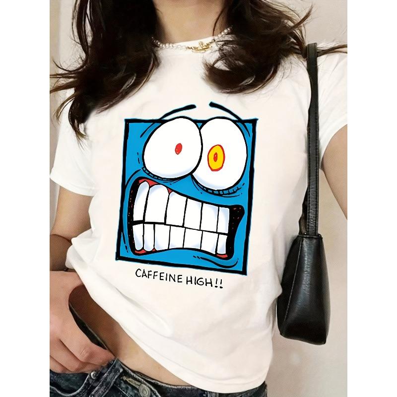 

Европейские размеры Напуганное Синее Квадратное Лицо Дом, Повседневный, Модный, Универсальный, Для Поездок на Работу, S, Универсальный, Удобный S белый