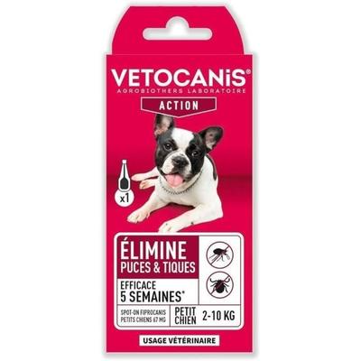 Flea & Tick Pipette; Ticks - VETOCANIS - Treatment and Protection - Antiparasitic Small Dog 2-10 Kg
