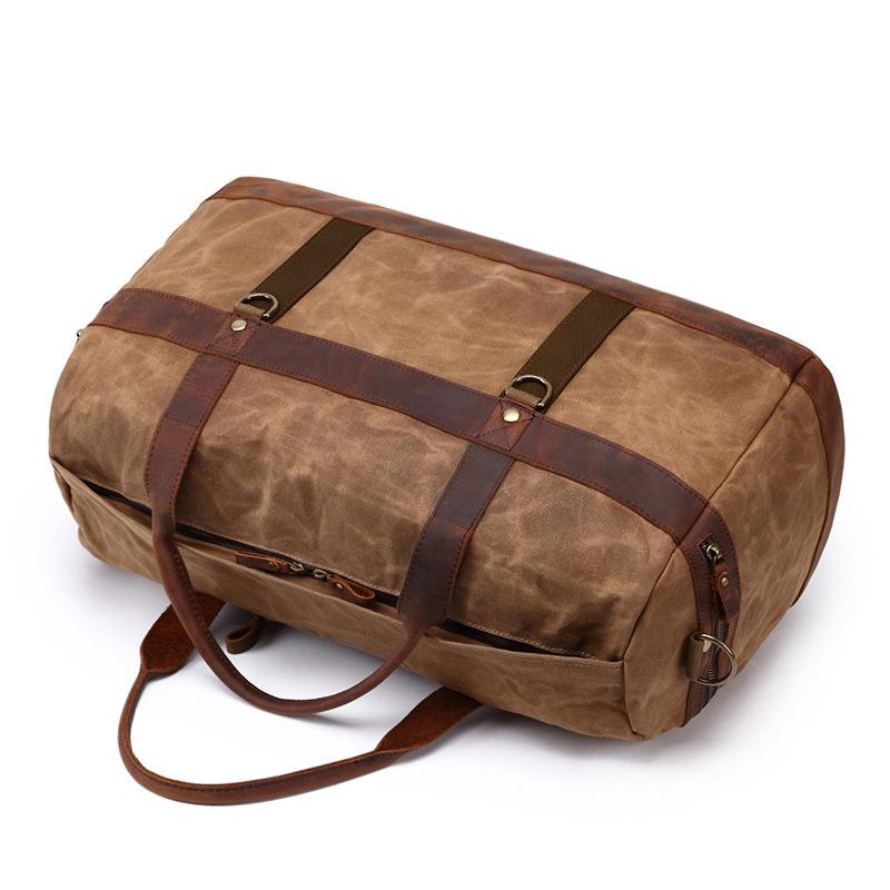 Travel Bag Men's Roof Duffel Bag Yoga Gym Bag Long and Short Travel Moving Canvas with Crazy