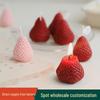 Strawberry Scented Soy Wax Candle - Creative Fruit-Shaped Home Decor for Parties and Birthdays