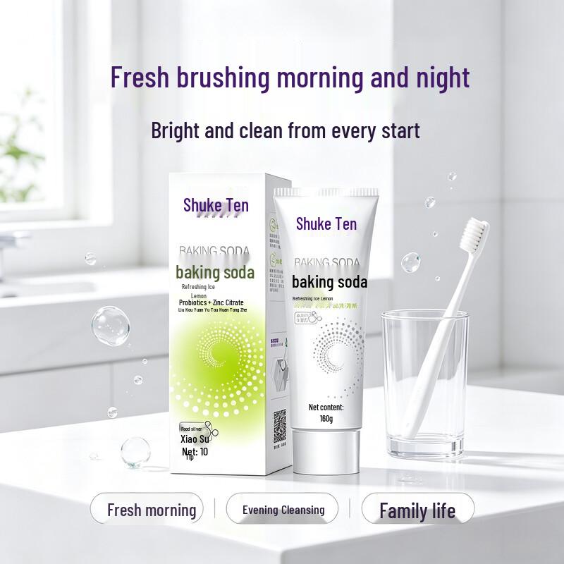 Shuke Refreshing Lemon Baking Soda Toothpaste