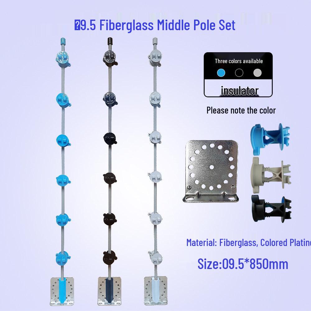 Pulse Electronic Fence Accessory Set: Aluminum Alloy Brackets & Posts (10 Sets) with Free Shipping