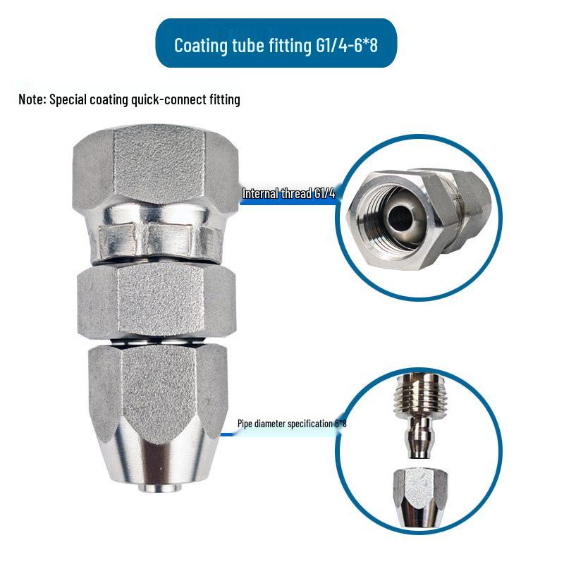 304 Stainless Steel Universal Quick-Connect Pipe Fittings for Spray Gun Equipment