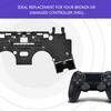 Black Plastic Middle Housing Shell Case Cover Replacement Part For PS4 Controller