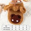Windproof Dog Hiking Jacket Winter Dog Bodysuit Cute Plush Dogs Coat  for Small Medium Dog