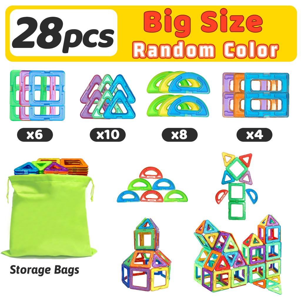 Magnetspielzeug Große Größe DIY Magnetische Bausteine Konstruktionsspielzeug Für Kinder Bausteine STEM Spielzeug Lernspielzeug