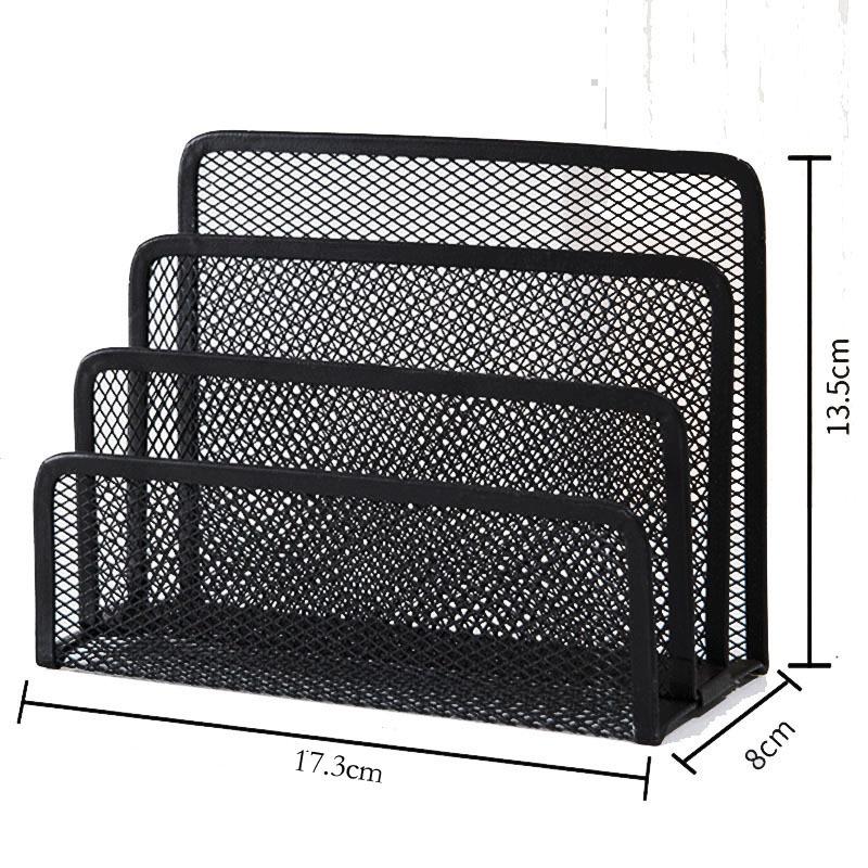 Multifunctional storage and organization stand - Grid file stand, multi-level bookshelf book stands, book stand envelope rack