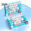 Adults Sensory Toy 26-Key Keyboard Fidget Toy, Animal Theme Push Bubble Keyboard, Tactile Pressing Stress Relief Mini for Backpack Purse Charm