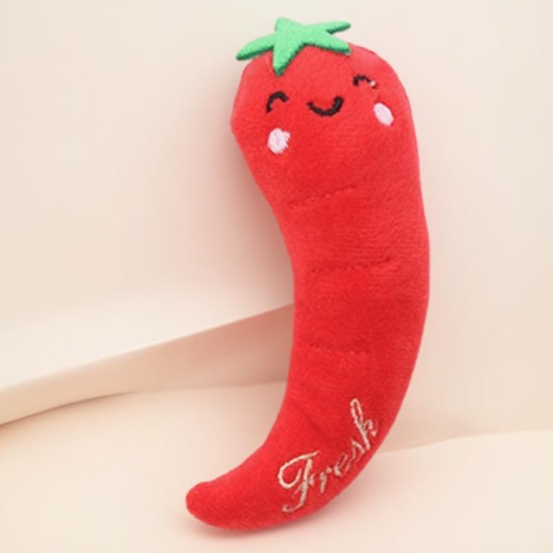 

Fluffy Cat Chew Toys with Long Teeth Interactive Catnip Plush Kitten Toy for Indoor Play Pet Supplies Cat Toys for Kittens красный
