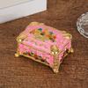 Embossed Castle Jewelry Storage Box Mini Portable Ring Storage Jar  Gifts For Friends