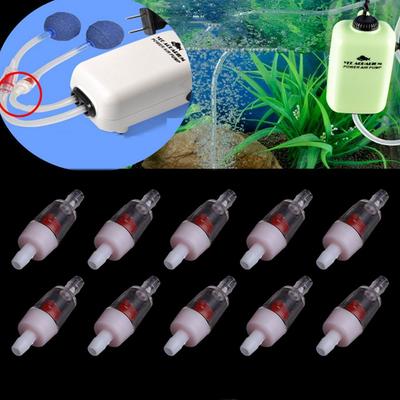 5pcs Aquarium Air Pump Check Valve Fish Tank One Way Non-Return Check Valve Aquarium Co2 System Air Pump Household Accessories