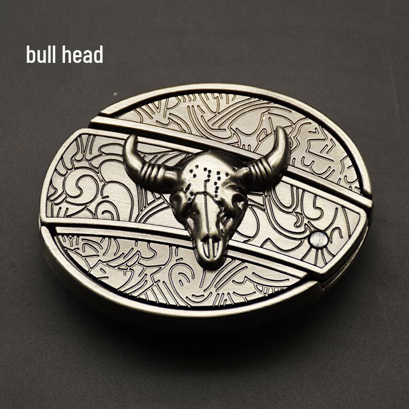 Men's Casual Punk Alloy Knife Buckle Belt