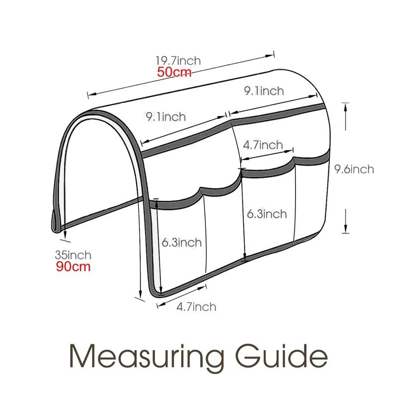 1Pc Anti-Dirty Sofa Armrest Covers Removable Couch Arm Protector With Storage Bag Home Armchair Slipcovers For Living Room Home