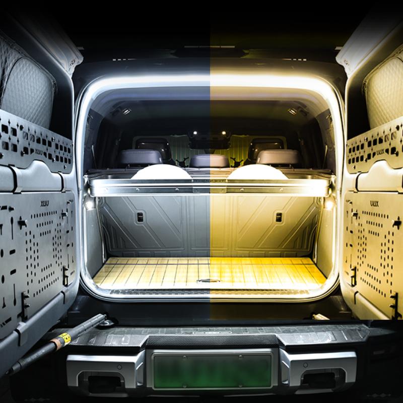 For Byd Equation Leopard 8 2025 Trunk Light Strip Tailgate Flowing Atmosphere Light Camping Outdoor Lighting Car Interior белый