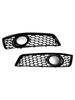 Honeycomb Bumper Front Fog Light Grill Grille Cover 8P0807682D 8P0807681D Fit A3 8P 2009-2013