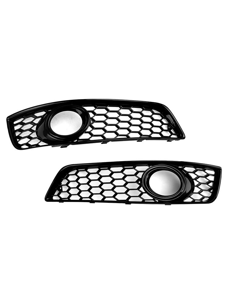Honeycomb Bumper Front Fog Light Grill Grille Cover 8P0807682D 8P0807681D Fit A3 8P 2009-2013