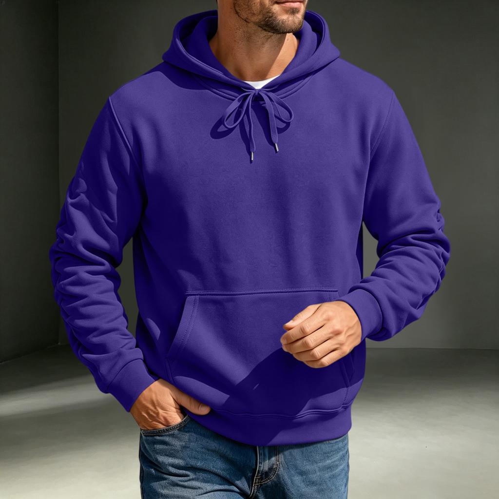 Men's Hoodie Casual Long Sleeve Pullover Sweatshirt for Fall and Winter Everyday Wear