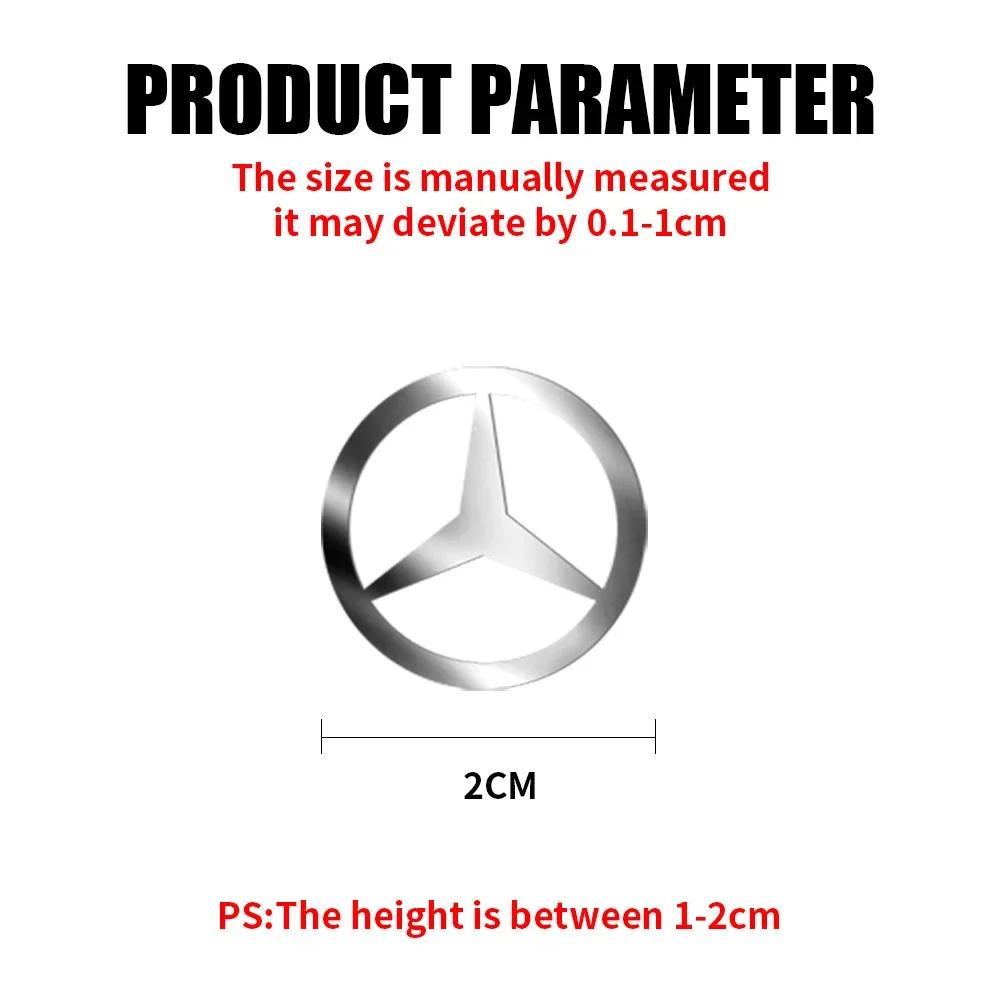 Car Nickel Metal Logo Mobile Phone Laptop Decal Sticker Accessorie For Mercedes Benz Amg W205 W211 W204 W212 W176 W221 W169 W177 FZ8