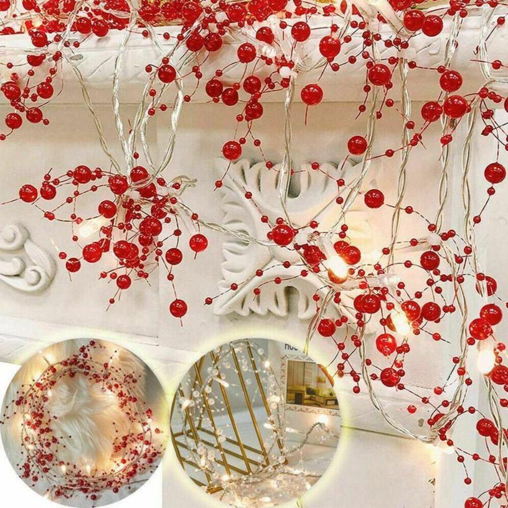 

Lamp Home Party Decor Waterproof String Lamps Berry-Beaded Lighted Lighting Strings LED Light