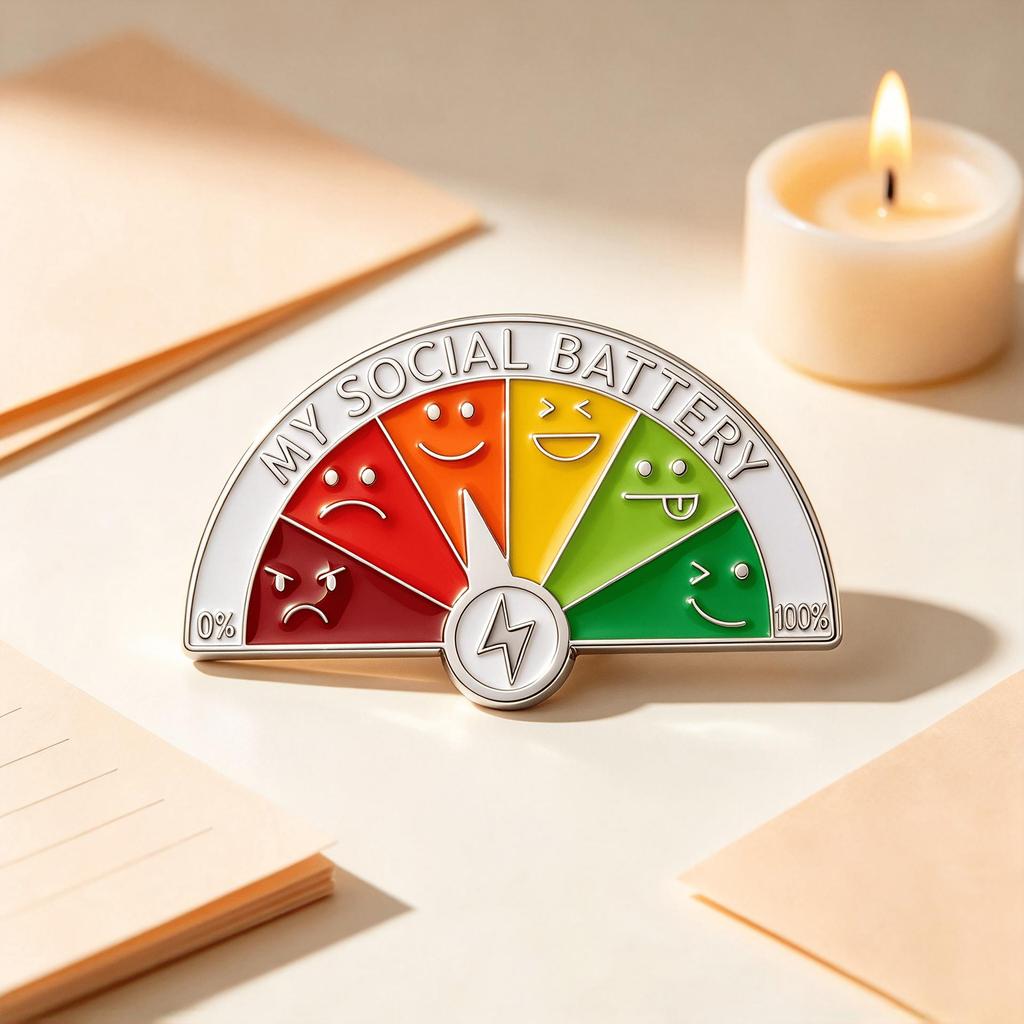Multifunctional Alloy Mood Brooch: Expressive, Unique Badge Pin for European & American Styles