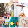 660Pcs Keychain Rings for Crafts Including 50Pieces Keychain Rings 10Pieces Lobster Clasp 600Pieces Screw Eye Pins Hooks