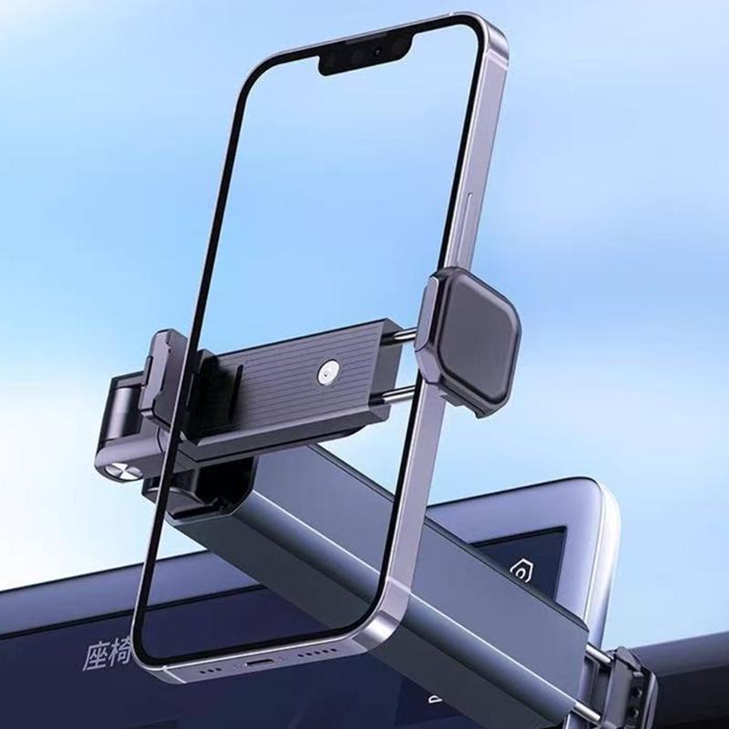Portable Foldable Travel Friendly 360 Rotation Aluminum Phone Stand Rack Adjustable Clamp For Travel Office Kitchen Use