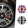 4PC 52mm Epoxy Car Styling Wheel Center Hub Caps Emblem Badge Stickers For MINI COOPER One S R50 R53 F55 F56 R57 R58 R59 R60