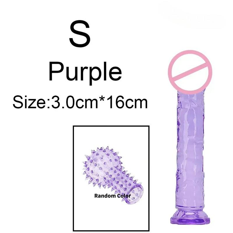 Vibrator Dildo Suction Cup Jelly Dick Realistic Soft Cup Adult Sex Toy for Women and Men Vaginal and Anal Masturbator Dildos
