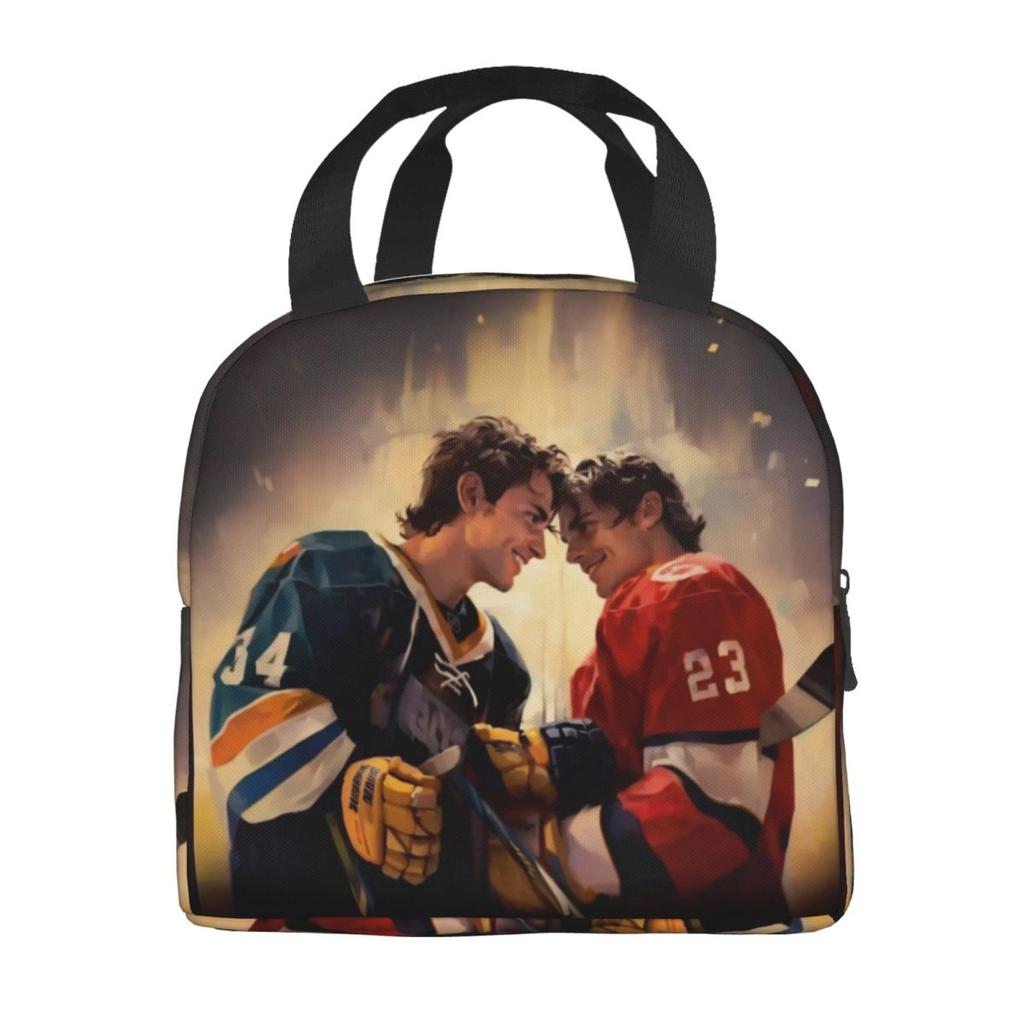 Heated Rivalry Humorous Insulated Lunch Bag Hollander and Ilya Rozanov Storage Food Box Portable Cooler Thermal Lunch Boxes