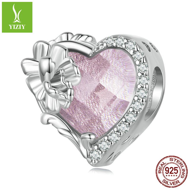 December Birthstone Bracelet Beads, Month Flower Language S925 Silver Love Bead Accessories