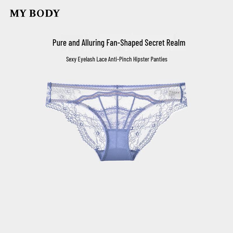 Mybody Eyelash Lace Mid-Low Waist Briefs