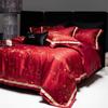 OEING Festive Red Wedding Bedding Set