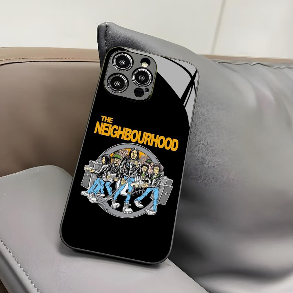 The Neighbourhood Band Phone Case for Iphone 17 Air 16 15 14 12 11 13 Pro Max Mini X Xr Xs Puls Black Glass Cover