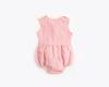 Korean Style Baby Bodysuit - Spring/Summer Pure Cotton Plaid Romper for Newborns