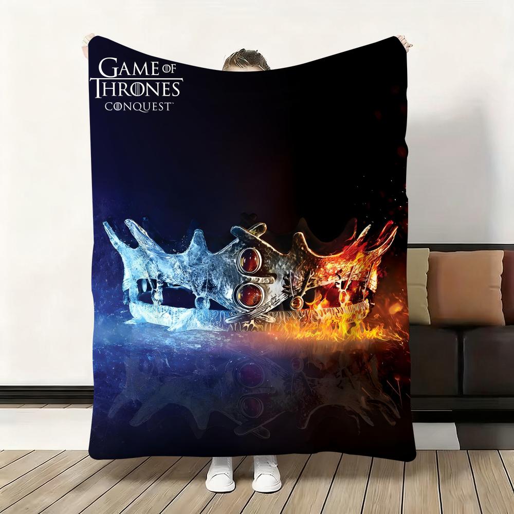 G-Game-Of-Thrones Drache Klassische Kuscheldecke Flanell Flauschig Weich Decke Warm Hautfreundlich Überwurf für Sofa Bett Büro Nickerchen Winter