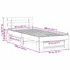 Bed Frame Wax Brown 80 x 200 cm Solid Pine Wood