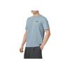 Under Armour Solid Color Fitness Training Breathable Round Neck Short Sleeve T-Shirt Men Tops Berlin-Blue 1370951-465
