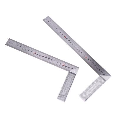 Riglă pătrată dreptă din oțel inoxidabil unghi 90 riglă de rotire Instrument de măsurare pentru prelucrarea lemnului Ecartament unghi riglă pătrată 250/300 mm