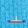 Aluminum Handle Swimming Pool Brush Head With Corner Cleaning Brush Semi-Spherical Bristles Pool Tile Scrubber Brush