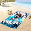 Haaland Apex Druck Strandtuch, Großes Weiches Schnelltrocknendes Handtuch für Strand Camping Schwimmen